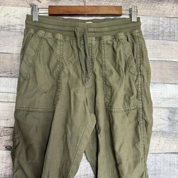 Marine Layer Womens Luna Jogger Pants Medium Green Pull On Soft Stretch Travel - Picture 3 of 10